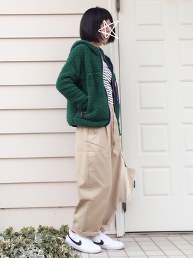 「RNA（アールエヌエー）のアイテム（ブルゾン）」を使った、kcoさん（レディース・157cm）の冬コーディネート