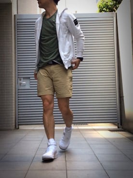 「idealism sound（イデアリズムサウンド）のアイテム」を使った、LIBER-Oさん（メンズ・173cm）の夏コーディネート
