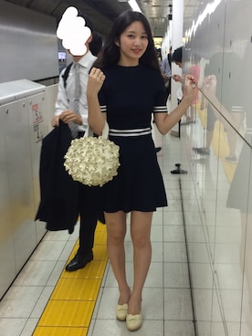 「sandro（サンドロ）のアイテム（ワンピース/ドレス）」を使った、longcakeさん（レディース・165cm）の夏コーディネート
