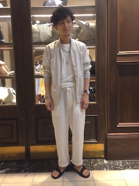 nanouniverse難波STAFFさん（メンズ・170cm）の夏コーディネート