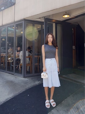 「アイテム（その他トップス）」を使った、crazygirlsさん（レディース・161cm）の春コーディネート