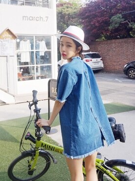 「アイテム（ワンピース）」を使った、crazygirlsさん（レディース・165cm）の春コーディネート