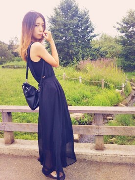 「EMODA（エモダ）のアイテム（チョーカー）」を使った、みーにゃんさん（レディース・157cm）の夏コーディネート