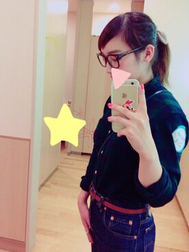 「3coins（3coins）のアイテム（ヘアゴム、ベージュ系）」を使った、sayaka☺︎さん（レディース・158cm）の秋コーディネート