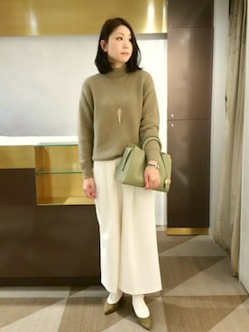 「リングハンドル」｜がんちゃんさん（レディース・168cm）の冬コーディネート
