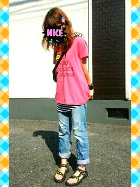 haruさん（レディース・157cm）の夏コーディネート