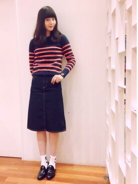 「Another Edition」｜「アイテム（その他シューズ）」を使った、chiharuさん（レディース・170cm）の冬コーディネート