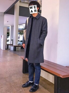 「A.P.C.（アーペーセー）のアイテム（その他アウター）」を使った、yyyydさん（メンズ・165cm）の秋コーディネート