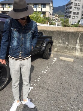 「RAGEBLUE（レイジブルー）のアイテム（スラックス）」を使った、ytkmtysさん（メンズ・177cm・30代）の春コーディネート