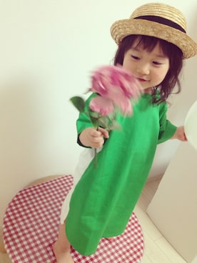 「FUN（ファン）のアイテム」を使った、keikoさん（キッズ・90cm）の夏コーディネート