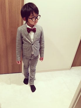 「おめかしコーデ」｜「アイテム（セットアップ）」を使った、keikoさん（キッズ・120cm）の春コーディネート