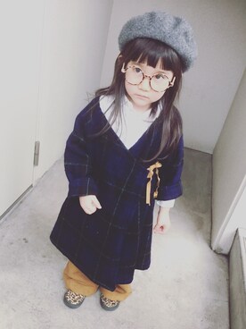 「Handmade（ハンドメイド）のアイテム（その他アウター）」を使った、keikoさん（キッズ・100cm）の春コーディネート