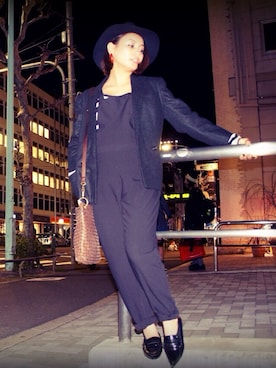「COMME CA DU MODE（コムサデモード）のアイテム（テーラードジャケット）」を使った、Ayumi NewAgeさん（レディース・154cm）の春コーディネート