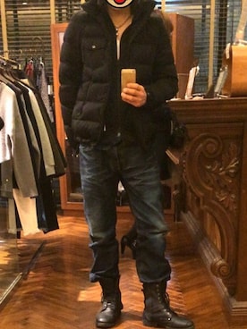 「PLST（プラステ）のアイテム（ダウンジャケット/コート）」を使った、TMさん（メンズ・176cm）の冬コーディネート