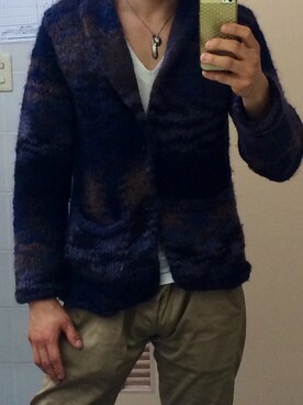 「HARIM（ハリム）のアイテム（ネックレス、シルバー系）」を使った、TMさん（メンズ・176cm）の春コーディネート