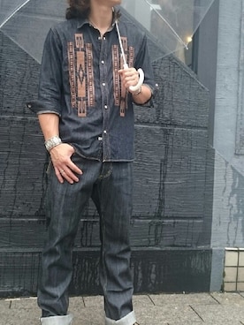 「アイテム（バングル/リストバンド）」を使った、まさきんさん（メンズ・178cm・20代）の夏コーディネート