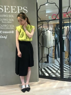 「ガウチョパンツ」｜MIKIさん（レディース・158cm）の夏コーディネート