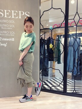 「New Balance」｜MIKIさん（レディース・158cm）の夏コーディネート