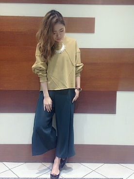 「ガウチョパンツ」｜MIKIさん（レディース・158cm）の夏コーディネート