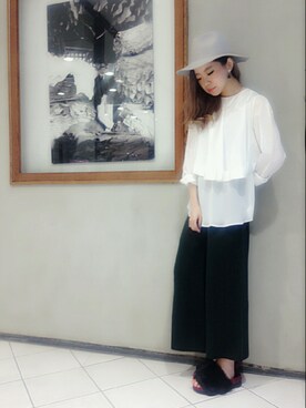 「simple」｜MIKIさん（レディース・158cm）の秋コーディネート