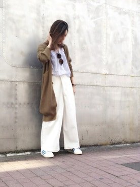 「OSMOSIS（オズモーシス）のアイテム」を使った、MIKIさん（レディース・158cm）の春コーディネート