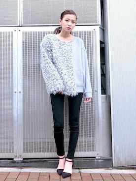 「EMODA（エモダ）のアイテム（パンプス）」を使った、EMODA Official_STAFFさん（レディース・161cm）の冬コーディネート