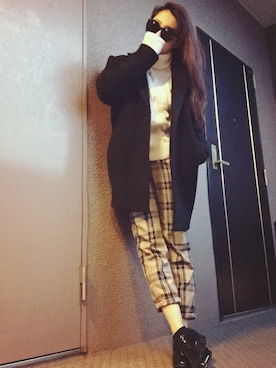 楓さん（レディース・158cm）の冬コーディネート