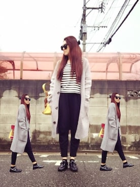 楓さん（レディース・158cm）の冬コーディネート