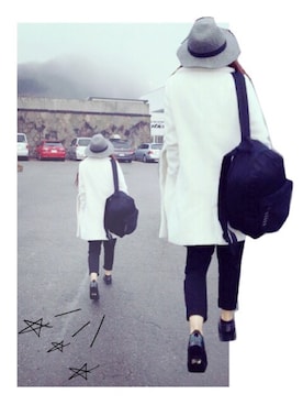 楓さん（レディース・158cm）の冬コーディネート