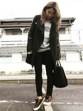 楓さん（レディース・158cm）の冬コーディネート