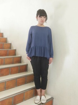 アトリエドゥサボンさん（レディース・157cm）の秋コーディネート