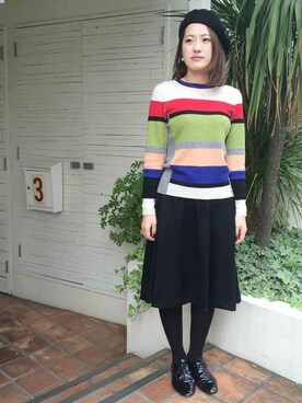 アトリエドゥサボンさん(レディース・157cm)の秋コーディネート