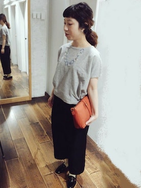 「yuni（ユニ　）のアイテム」を使った、アトリエドゥサボンさん（レディース・157cm）の春コーディネート