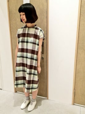 「柄」｜アトリエドゥサボンさん（レディース・157cm）の春コーディネート