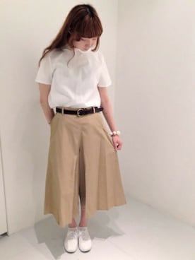 「ガウチョパンツ」｜アトリエドゥサボンさん（レディース・157cm）の夏コーディネート