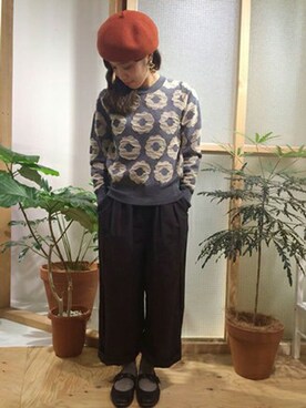 「peu pres（プープレ）のアイテム」を使った、アトリエドゥサボンさん（レディース・157cm）の秋コーディネート