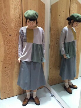 アトリエドゥサボンさん(レディース・157cm)の秋コーディネート