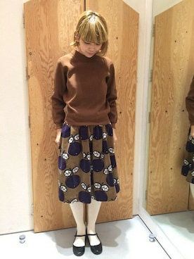 「peu pres（プープレ）のアイテム」を使った、アトリエドゥサボンさん（レディース・157cm）の秋コーディネート
