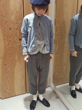 「peu pres（プープレ）のアイテム」を使った、アトリエドゥサボンさん（レディース・157cm）の冬コーディネート