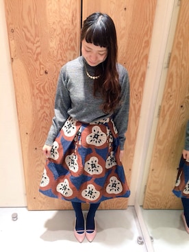 「peu pres（プープレ）のアイテム」を使った、アトリエドゥサボンさん（レディース・157cm）の冬コーディネート