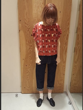 「peu pres（プープレ）のアイテム」を使った、アトリエドゥサボンさん（レディース・157cm）の春コーディネート