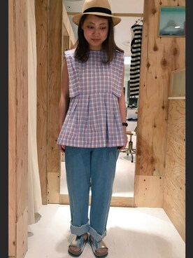 アトリエドゥサボンさん（レディース・157cm）の春コーディネート