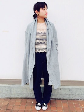 「I AM I BOYGAL（アイアムアイボイガル）のアイテム」を使った、アトリエドゥサボンさん（レディース・157cm）の春コーディネート