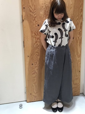 「peu pres（プープレ）のアイテム」を使った、アトリエドゥサボンさん（レディース・157cm）の春コーディネート