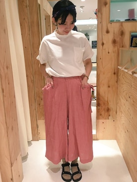 「peu pres（プープレ）のアイテム」を使った、アトリエドゥサボンさん（レディース・157cm）の春コーディネート