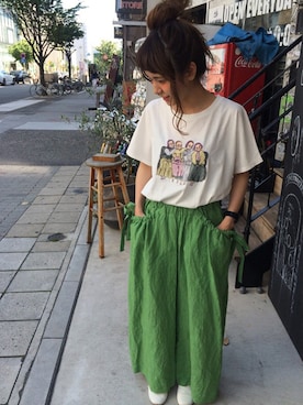 「peu pres（プープレ）のアイテム」を使った、アトリエドゥサボンさん（レディース・157cm）の春コーディネート