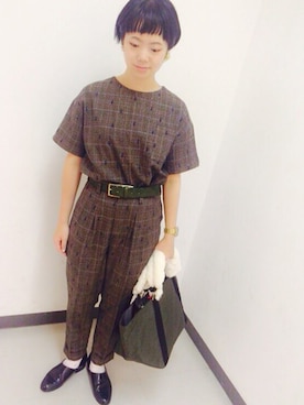 「didizizi（ディディジジ）のアイテム」を使った、アトリエドゥサボンさん（レディース・157cm）の秋コーディネート