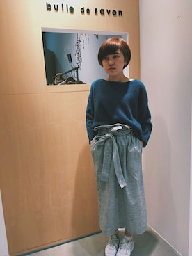 アトリエドゥサボンさん（レディース・157cm）の秋コーディネート