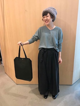 アトリエドゥサボンさん（レディース・157cm）の秋コーディネート