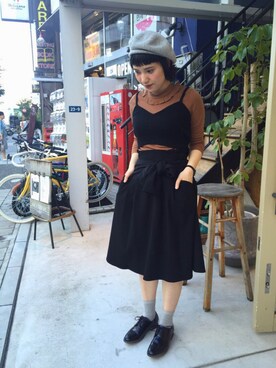 アトリエドゥサボンさん（レディース・157cm）の秋コーディネート